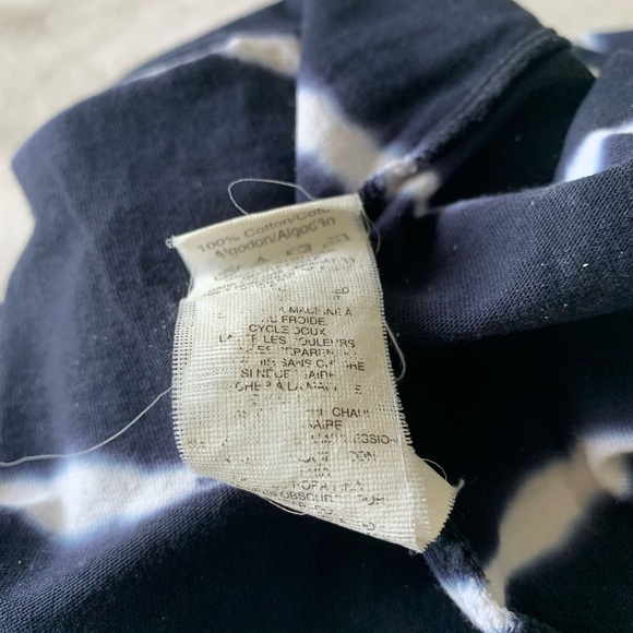 Calvin Klein Tie Dye 3/4 Sleeve Top with Buttons - Picture 6 of 13